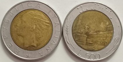 ITALY 500 LIRE 1987 (used) | Indian Postage Stamps | Indian Coins | Old Indian Currency | Rare Indian Coins | Numismatic Collection India