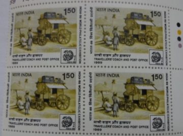 Travellers Coach(Block of 4 TL Stamp)