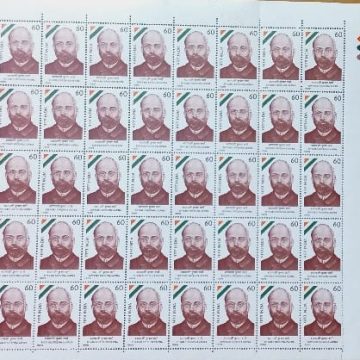 Shyamji Krishna Varma Personality, Revolutionary, Freedom Fighter, Lawyer, Journalist Rs.60p- MNH (Stamp Full Sheets - 40stamps)