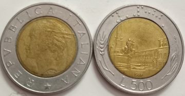 ITALY 500 LIRE 1989 (used)