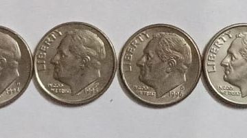 USA 1 DIME 1991-2000 (10 COINS)