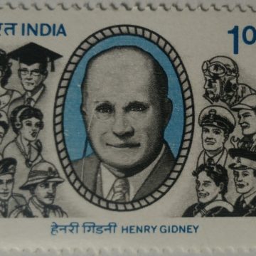 Sir Henry Gidney Personality, Opthalmologist, Anglo Indian, Headgear, Professionals  (Hinged/Gum washed stamp)