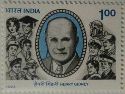 Sir Henry Gidney Personality, Opthalmologist, Anglo Indian, Headgear, Professionals  (Hinged/Gum washed stamp) | Indian Postage Stamps | Indian Coins | Old Indian Currency | Rare Indian Coins | Numismatic Collection India