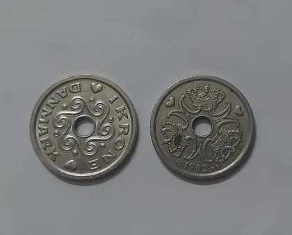 DENMARK 1 KRONE 1992 (USED) | Indian Postage Stamps | Indian Coins | Old Indian Currency | Rare Indian Coins | Numismatic Collection India