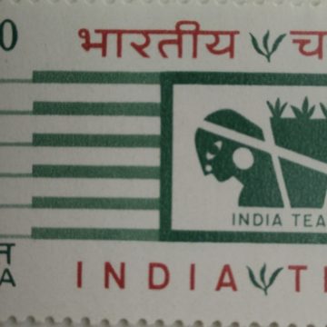 Year of India Tea, Tea plucker & Tea Leaves - MNH Stamp