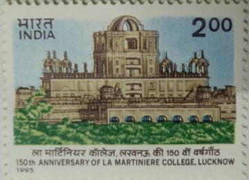La Martiniere College Lucknow 150th Anniversary Rs.2 (Hinged/Gum washed stamp)