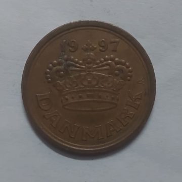 DENMARK 50 ORE 1997 (USED)