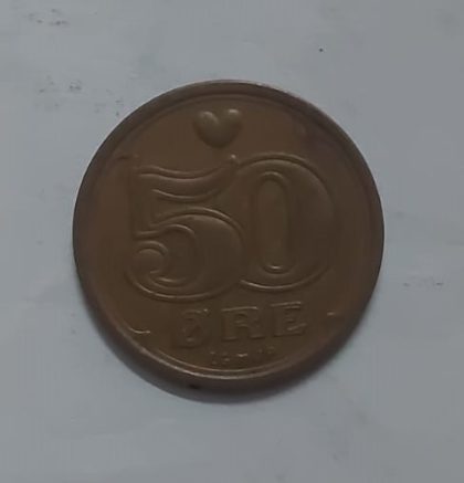 DENMARK 50 ORE 1997 (USED) | Indian Postage Stamps | Indian Coins | Old Indian Currency | Rare Indian Coins | Numismatic Collection India - Image 2