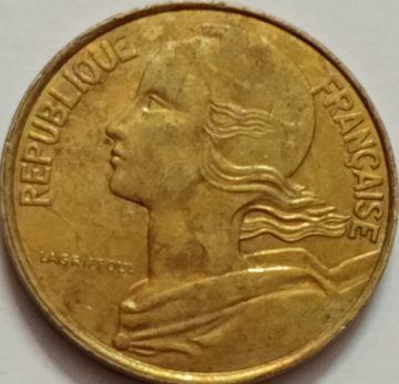 10 Centimes 1997 Liberte Egalite Fraternite (used)