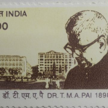 Dr.T.M.A. Pai Personality Indias March Towards Progress and Development Rs.3 (Hinged/Gum washed stamp)