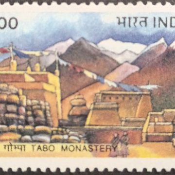 Unity in Deversity Respect for all Religions Tabo Monostery in Lahul & Spiti Rs.5_Cut Setenant