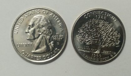 United States Quarter Dollar Connecticut State 1 Coin (# 5/50) UNC | Indian Postage Stamps | Indian Coins | Old Indian Currency | Rare Indian Coins | Numismatic Collection India