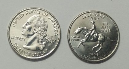 United States Quarter Dollar Delaware State 1 Coin (# 1/50) UNC | Indian Postage Stamps | Indian Coins | Old Indian Currency | Rare Indian Coins | Numismatic Collection India