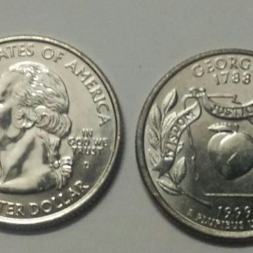 United States Quarter Dollar Georgia State 1 Coin (# 4/50) UNC