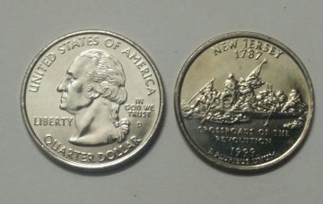United States Quarter Dollar New Jersey State 1 Coin (# 3/50) UNC