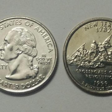 United States Quarter Dollar New Jersey State 1 Coin (# 3/50) UNC