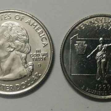 United States Quarter Dollar Pennsylvania State 1 Coin (# 2/50) UNC