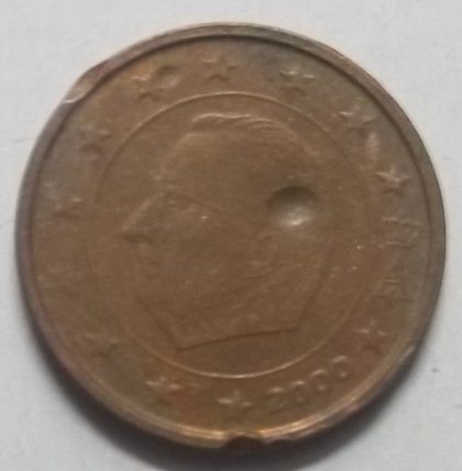 2 Cent EURO 2000_(used) | Indian Postage Stamps | Indian Coins | Old Indian Currency | Rare Indian Coins | Numismatic Collection India - Image 2
