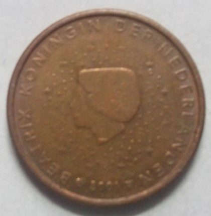 2 Cent EURO 2001_Beatrix Koningin Der Nederlanden (used) | Indian Postage Stamps | Indian Coins | Old Indian Currency | Rare Indian Coins | Numismatic Collection India - Image 2