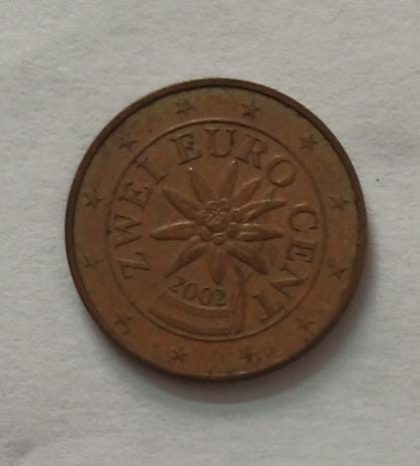 2 Cent ZWEI EURO 2002_(used) | Indian Postage Stamps | Indian Coins | Old Indian Currency | Rare Indian Coins | Numismatic Collection India - Image 2