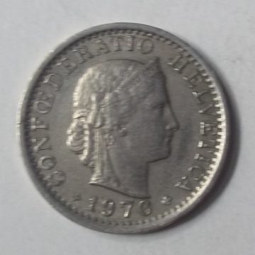 SWITZERLAND 20 Rappen 1976 Confoederatio Helvetica (used)