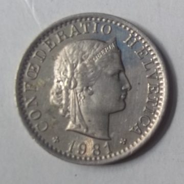 SWITZERLAND 20 Rappen 1981 Confoederatio Helvetica (used)