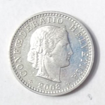 SWITZERLAND 20 Rappen 2008 Confoederatio Helvetica (used)