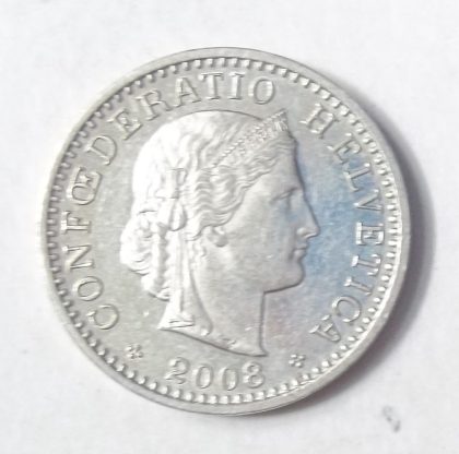 SWITZERLAND 20 Rappen 2008 Confoederatio Helvetica (used) | Indian Postage Stamps | Indian Coins | Old Indian Currency | Rare Indian Coins | Numismatic Collection India