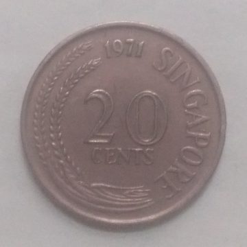 20 Cents 1971 Singapore/ Singapore (used)