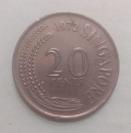 20 Cents 1972 Singapore/ Singapore (used) | Indian Postage Stamps | Indian Coins | Old Indian Currency | Rare Indian Coins | Numismatic Collection India