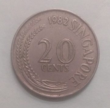 20 Cents 1982 Singapore/ Singapore (used)
