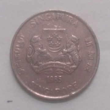 20 Cents 1985 Majulah Singapora/ Singapore (used)