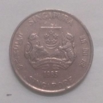 20 Cents 1985 Majulah Singapora/ Singapore (used)