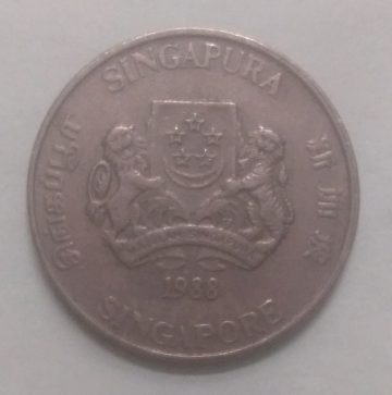 20 Cents 1988 Majulah Singapora/ Singapore (used)
