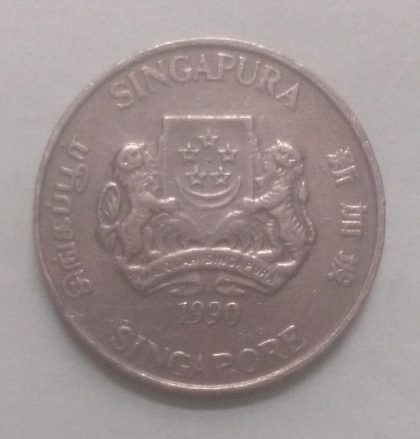 20 Cents 1990 Majulah Singapora/ Singapore (used) | Indian Postage Stamps | Indian Coins | Old Indian Currency | Rare Indian Coins | Numismatic Collection India