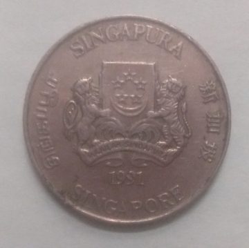 20 Cents 1991 Majulah Singapora/ Singapore (used)