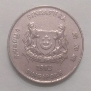20 Cents 1993 Majulah Singapora/ Singapore (used)