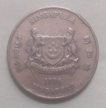 20 Cents 1996 Majulah Singapora/ Singapore (used)
