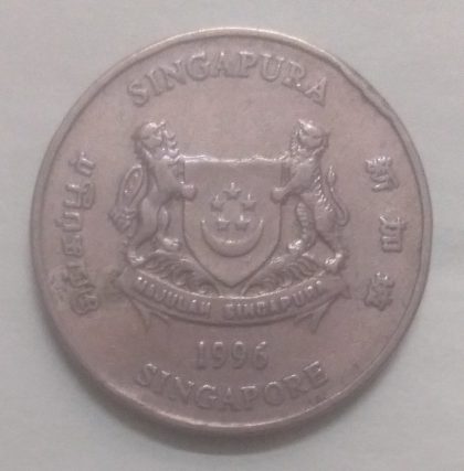 20 Cents 1996 Majulah Singapora/ Singapore (used) | Indian Postage Stamps | Indian Coins | Old Indian Currency | Rare Indian Coins | Numismatic Collection India