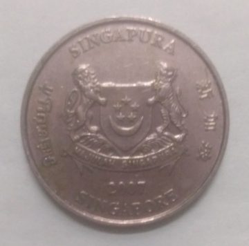 20 Cents 2007 Majulah Singapora/ Singapore (used)