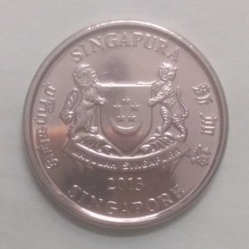 20 Cents 2013 Majulah Singapora/ Singapore (unc)
