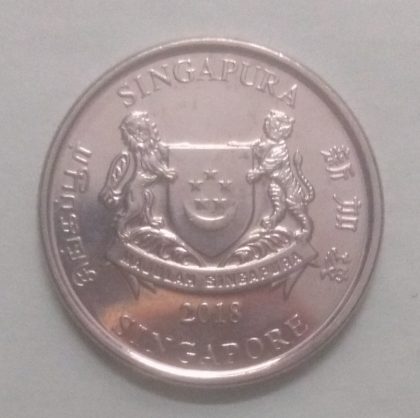 20 Cents 2018 Majulah Singapora/ Singapore (unc) | Indian Postage Stamps | Indian Coins | Old Indian Currency | Rare Indian Coins | Numismatic Collection India