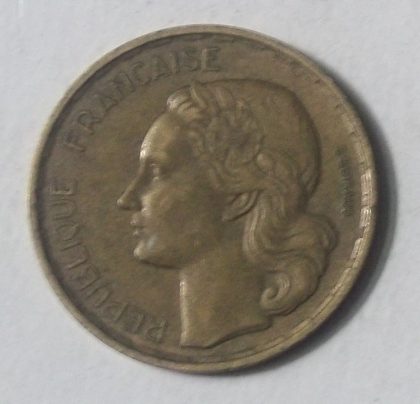 20 Francs 1952 Liberte Egalite Fraternite (used) | Indian Postage Stamps | Indian Coins | Old Indian Currency | Rare Indian Coins | Numismatic Collection India - Image 2