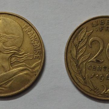 20 Centimes 1962 Liberte Egalite Fraternite (used)