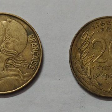20 Centimes 1970 Liberte Egalite Fraternite (used)