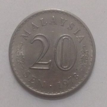 20 Sen _1978 Malaysia (used)