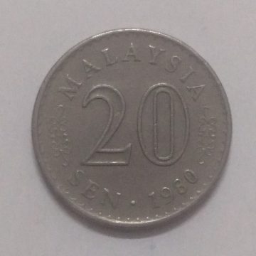 20 Sen _1980 Malaysia (used)
