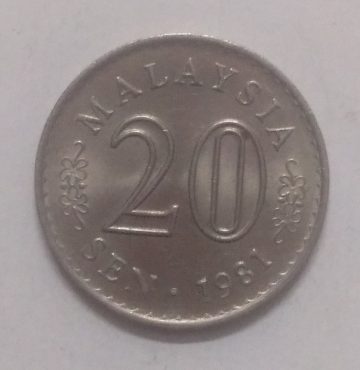 20 Sen _1981 Malaysia (used)