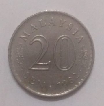 20 Sen _1982 Malaysia (used)