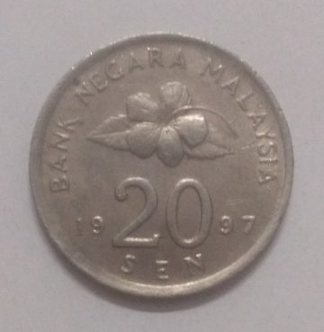 20 Sen _1997 Bank Negara Malaysia (used)